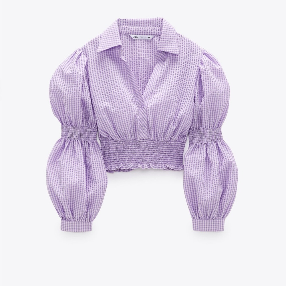 ZARA gingham top!